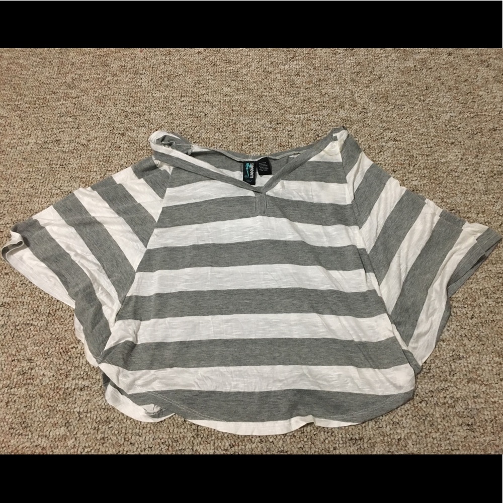 Girls striped crop top